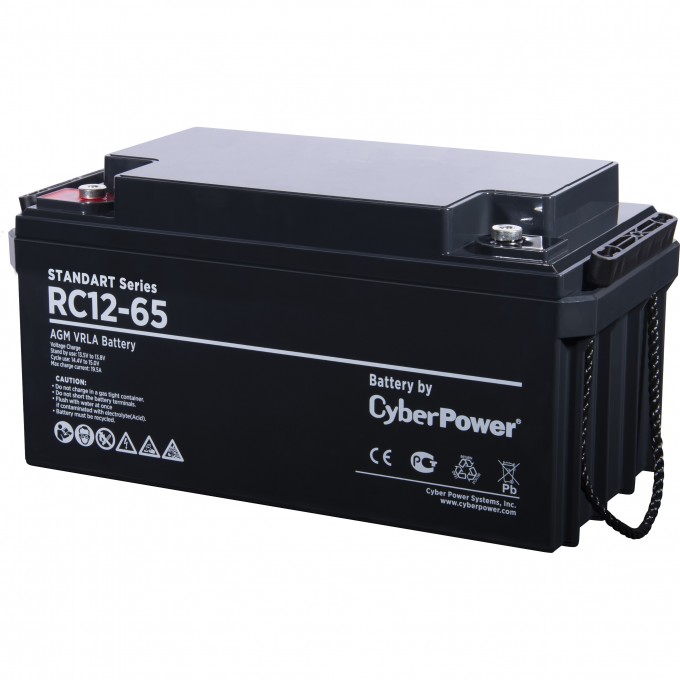 Аккумулятор CyberPower RC12-65 (12V / 65Ah) RC 12-65 Аккумулятор CyberPower RC12-65 (12V / 65Ah) RC 12-65