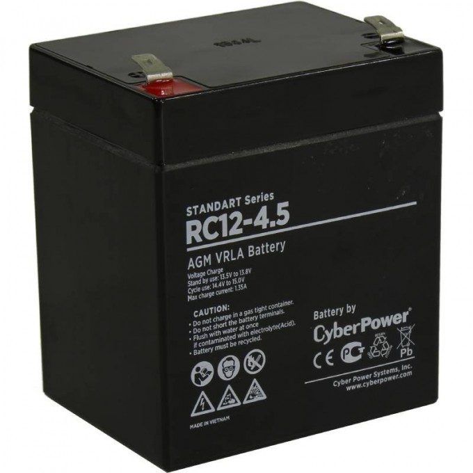 Аккумуляторная батарея CYBERPOWER RC12-4.5 RC 12-4.5 Аккумуляторная батарея CYBERPOWER RC12-4.5 RC 12-4.5