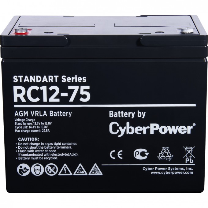 Аккумуляторная батарея CYBERPOWER RC12-75 RC 12-75 Аккумуляторная батарея CYBERPOWER RC12-75 RC 12-75