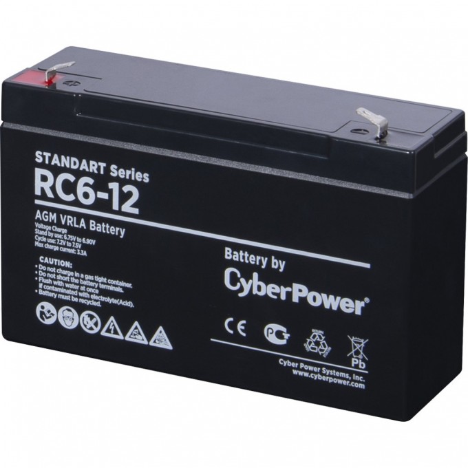 Аккумуляторная батарея CYBERPOWER RC6-12 RC 6-12 Аккумуляторная батарея CYBERPOWER RC6-12 RC 6-12