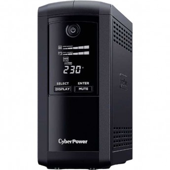 Источник бесперебойного питания UPS CYBERPOWER VP1000EILCD Line-Interactive 1000VA/550W USB/RS-232/RJ11/45 (6 IEC С13)