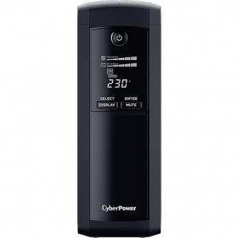 Источник бесперебойного питания UPS CYBERPOWER VP1200EILCD Line-Interactive 1200VA/720W USB/RS-232/RJ11/45 (4 + 4 IEC С13)